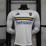 Boca Juniors Authentic Soccer Jersey Away Long Sleeve Shirt 2024/25