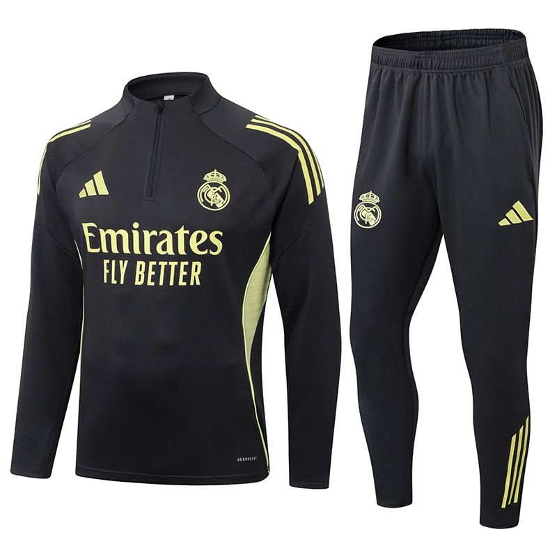 31754322499000-2203060dcd Real Madrid Training Kit (Sweatshirt+Pants) Deep Grey 2025/26 - Image 1
