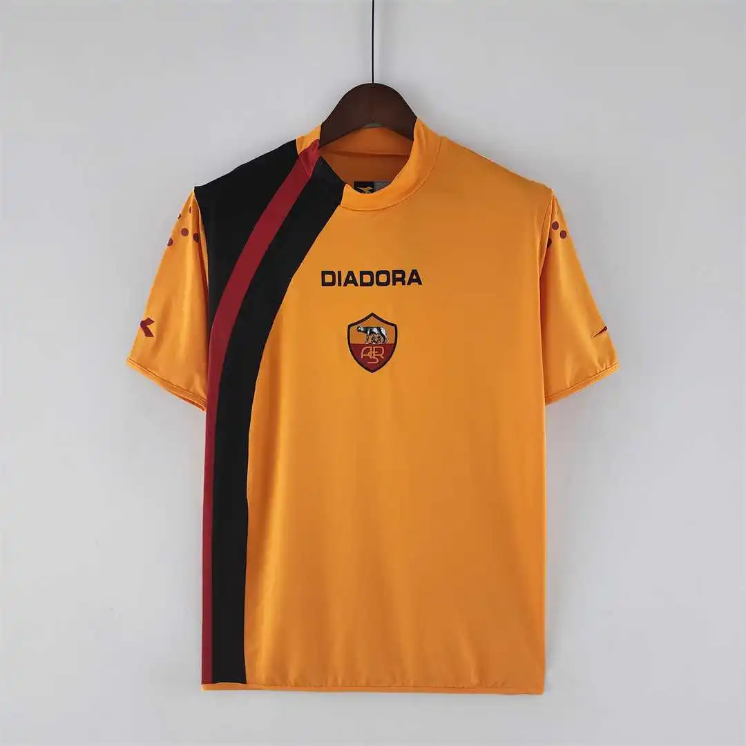 5e649489-95ff Roma Retro Soccer Jersey Home Custom Shirt 2005/06 - Image 1