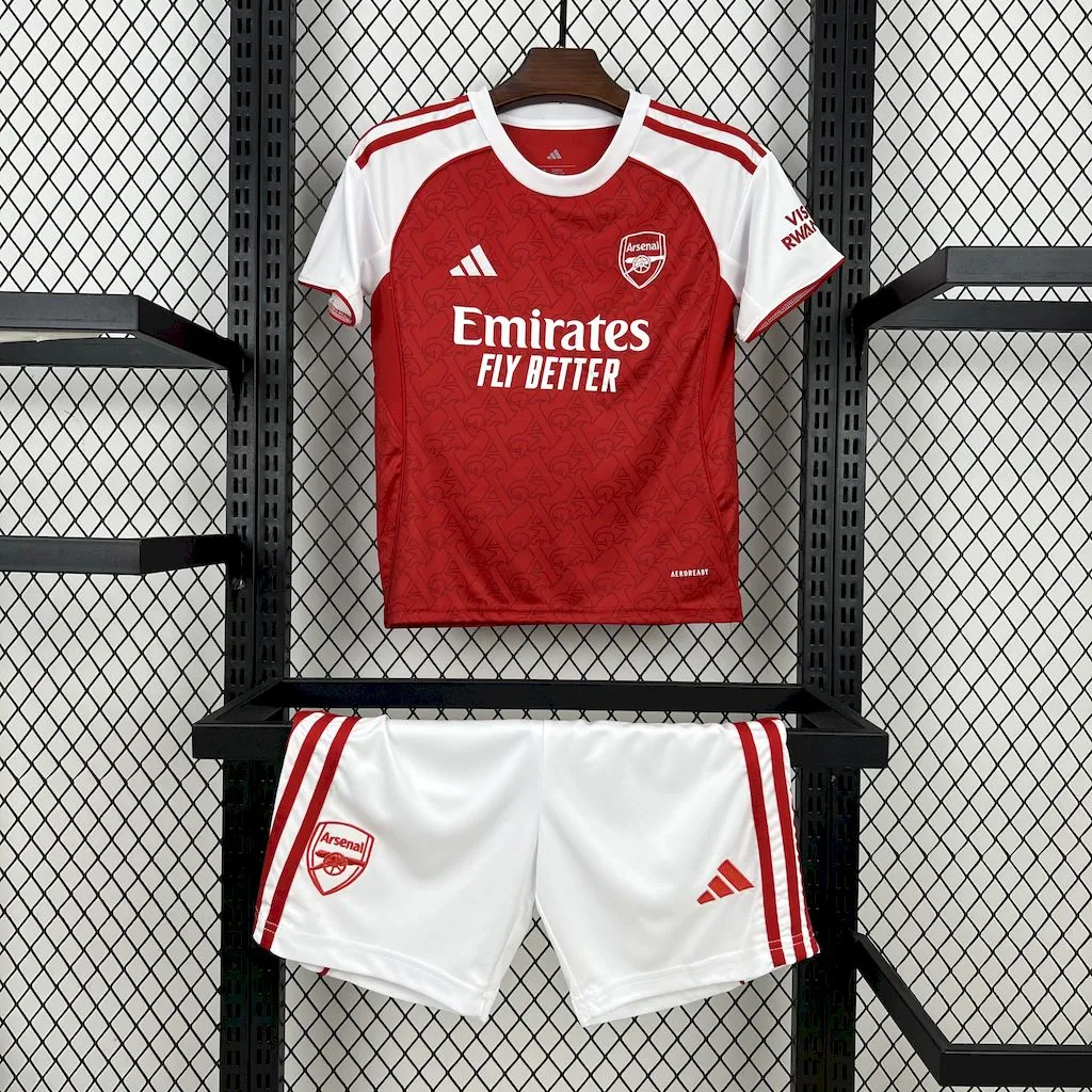 d8706771-210034b5dc Arsenal Soccer Jersey Home Kids Kit Jersey+Shorts 2025/26 - Image 1